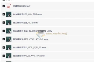 韩语初中级语法.60课时【8.48 GB】