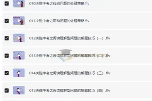 X宝高价购买的最新中考数学一轮二轮三轮复习课程22.7GB