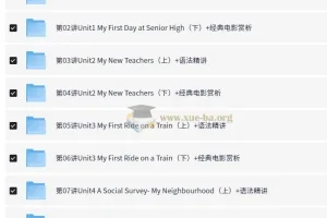 高中外研版英语必修1~4+考试技巧78讲全套视频