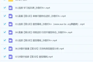 2024高二物理 孙竞轩物理 A+春季班