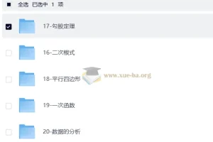 洋葱 八年级数学 （完结）