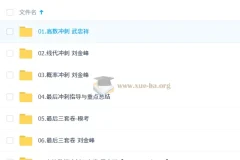 2026考研数学 武忠祥 刘金峰 冲刺阶段