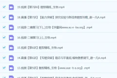 谢一凡 2024高三高考生物 二轮精讲A班春季班