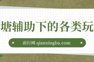 鱼塘辅助下的各种起号玩法，市面上少有的鱼塘课程 养鱼 起号 选品 爆流…