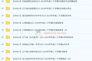 2024-2025各地高中名校 试卷合集 6月51套