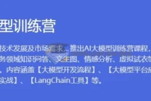 AI大模型训练营1期