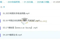 2025高三高考地理 刘勖雯地理 三轮