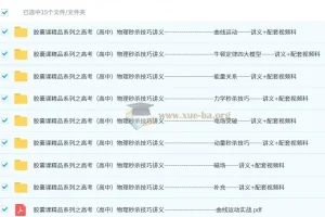 【高考物理】【秒杀技巧】2025高三物理秒杀技巧胶囊课