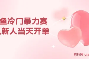 新人当天开单，利润80%，日入1000+