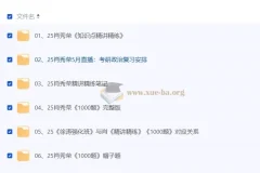 2025肖秀荣考研政治系列资源合集