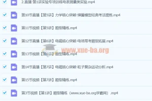 2024高三高考物理 胡婷 A+寒假班