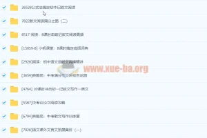 初中语文 专项视频合集