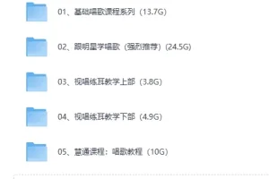 《零基础唱歌教程大全，一学就会的保姆级教学》[MP4]
