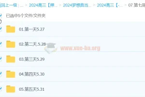 龙坚英语 2024高三高考英语 押题梦想典当铺