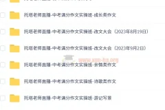 托塔老师 初中语文 满分作文 全套