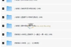 小学数学学习资料包 (2024年秋)