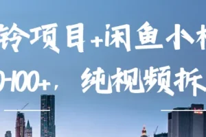 企业彩铃项目+闲鱼小样项目，利润10-100+，纯视频拆解玩法！