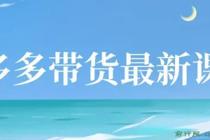 【蓝海项目】多多视频带货，纯搬运一个月搞了5w佣金，小白也能操作
