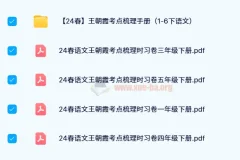 【24春】王朝霞考点梳理时习卷（1-6下语文）