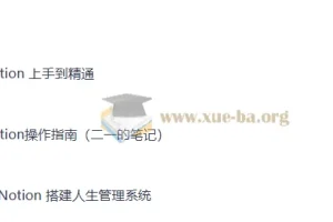 Notion入手到精通搭建人生管理系统+操作指南