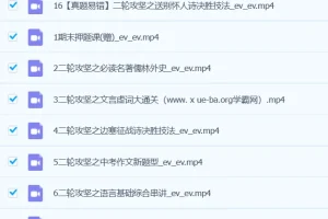 陆杰峰语文 2024初三中考语文 A+班春季 （春上）