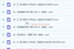 龙天宇 2024初三中考英语 A+春季班（下）