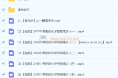 杨雯智化学 2024初三中考化学冲刺密训班