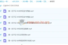 2024高中化学 吕子正 高一 寒假班