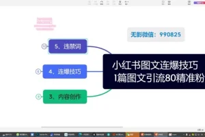 小红书爆款图文引流教学课程2.0+单篇图文连爆秘籍