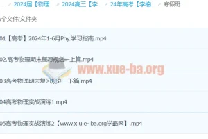 2024高三高考物理 李楠物理 二轮寒假班