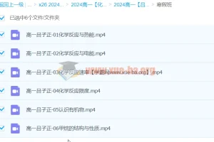 2024高中化学 吕子正 高一 寒假班