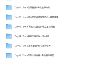 《B站付费课程-欧阳春晓 18天体态矫正·腰臀比雕刻》[MP4][20.3G]