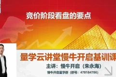 量学云讲堂朱永海股市慢牛开启第54期+第4段位课
