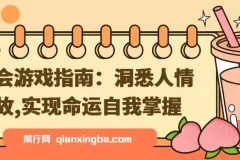 付费文章《社会游戏指南：洞悉人情世故，实现命运自我掌握》