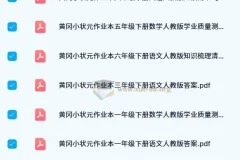 2024春 黄冈小状元作业本