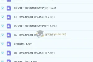 2026届 2024-2025初二数学 杜艺波 秋季A+班