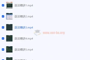 2024 考研英语 颉斌斌语法精讲