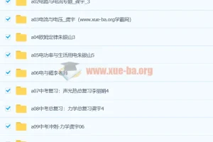 初中物理 初三物理视频教程 12章合集