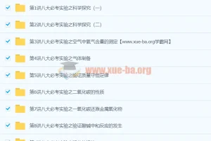 初中化学 化学八大必考实验 9讲王丽颖