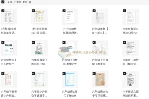 小学六年级 小升初资料大全