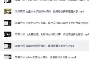 《换个视角学Python 基础到提高 精品课程》学会Python 随便爬爬爬[MP4]