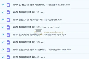 2024-2025 2026届初中英语 初二英语培训班（24年秋上·全国通用版·A+班）万雨露