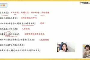 周若男初三政治春季直播班：法制重难点全解析