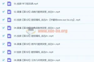 2024高三高考数学 徐迅 A+寒假班