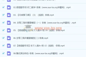 2024 初二数学 李爽 秋季班 下