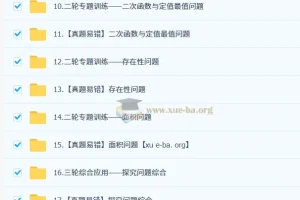 2025 朱韬 初三数学 中考数学培训班 （春下·人教版·A+）下载