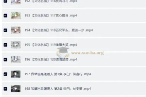 跟着成语去旅游196集全（千年古都76集+文化名城120集）