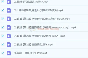 徐迅 2024高三高考数学 A+春季班