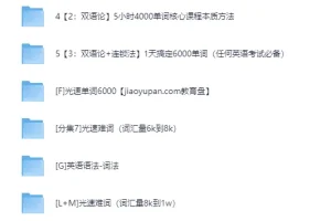 光速英语12000词单词课+语法价值12w