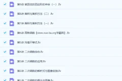 徐德直 初二数学春季目标班 13讲